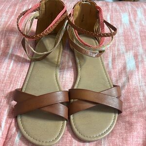 American Eagle zipper bag sandals